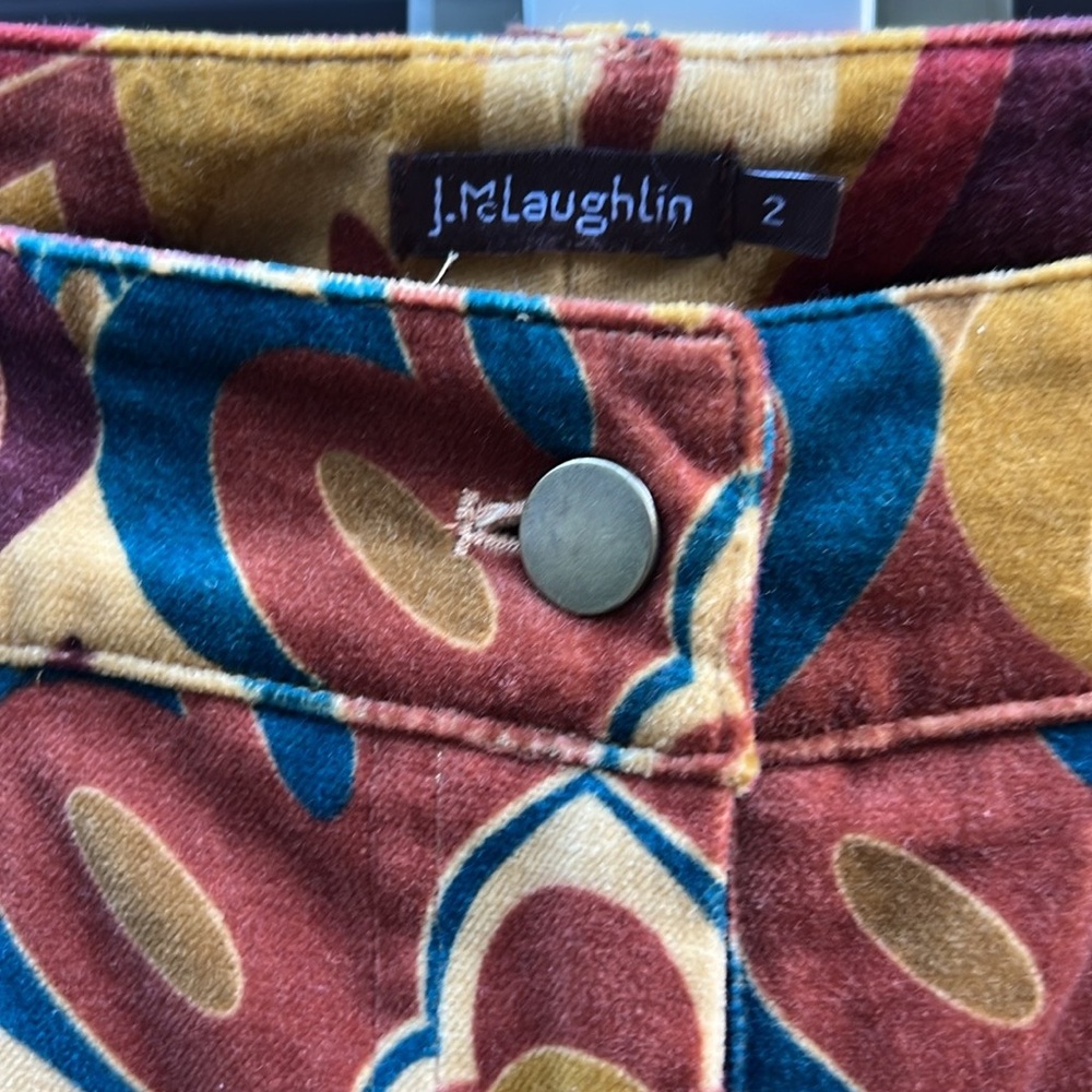 J. McLaughlin | 70s Inspired Velvet Pants size 2 - Picture 2 of 4